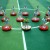 Subbuteo Andrew Table Soccer England 1982 World Cup Team away kit  on classic Hasbro bases